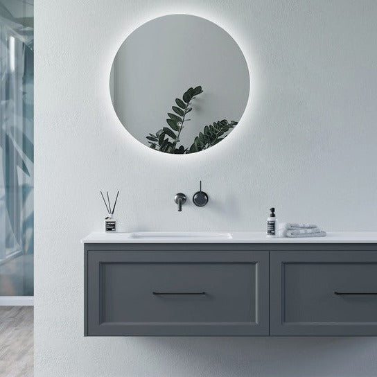 Savita Round Back-Lit LED Mirror-Mirrors-DIMR0024-