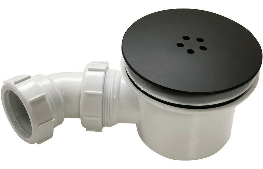 Shower Tray Waste Matt Black-Shower Trays-CAPWA0322-