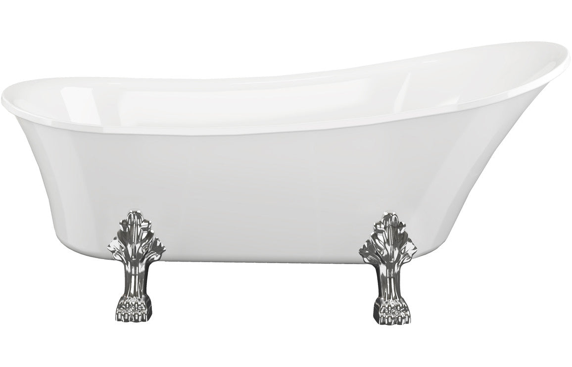 Somerset Freestanding Bath with chrome lion feet.-Baths-DIBFP0024-
