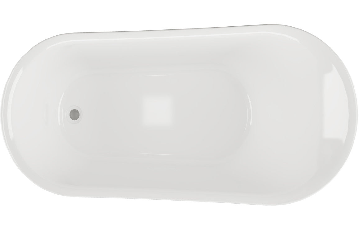 Somerset Freestanding Bath with chrome lion feet.-Baths-DIBFP0024-