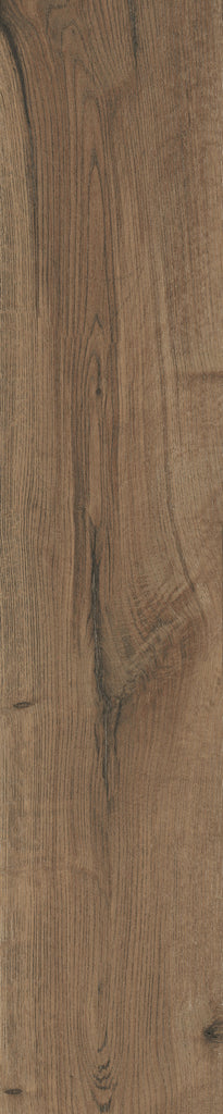 Soul Dark Oak Wood Effect Porcelain Floor Tile 23.3x120cm