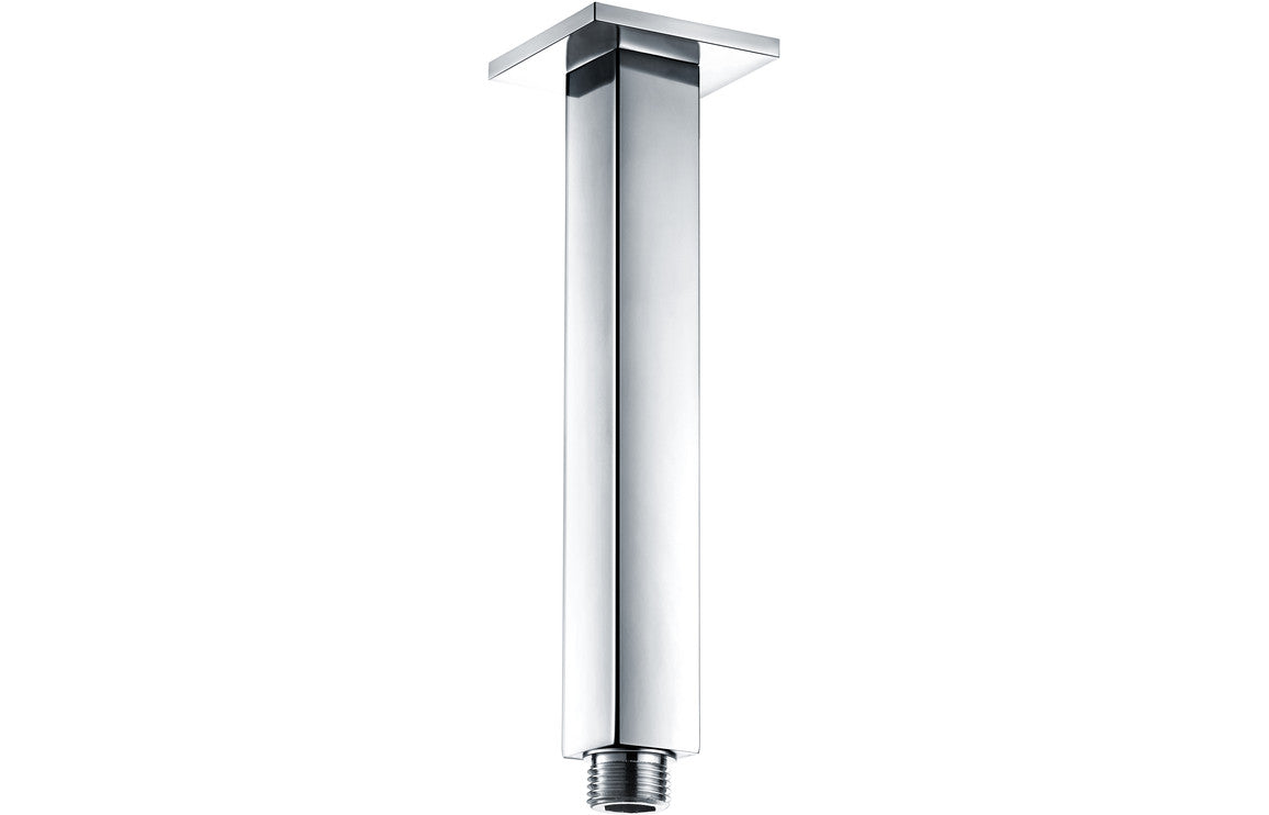 Square Ceiling Arm 180mm - Chrome-Shower Arms-DICM0740-