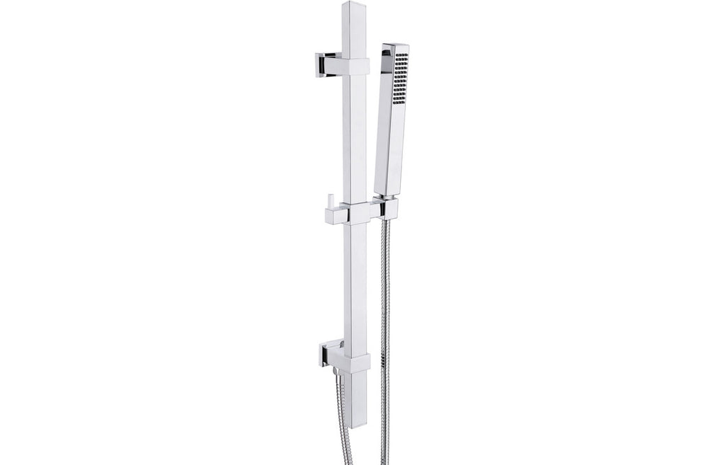 Square Premium Slider Rail Kit and Elbow-Shower Rail Kits-DICM0624-