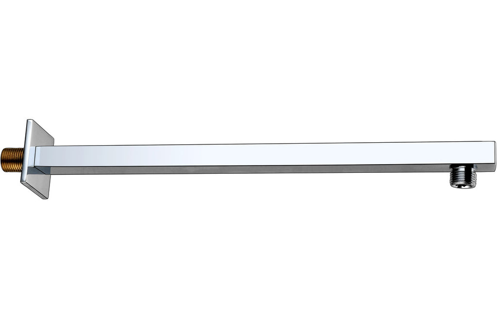 Square Shower Arm 300mm - Chrome-Shower Arms-DIC0658-