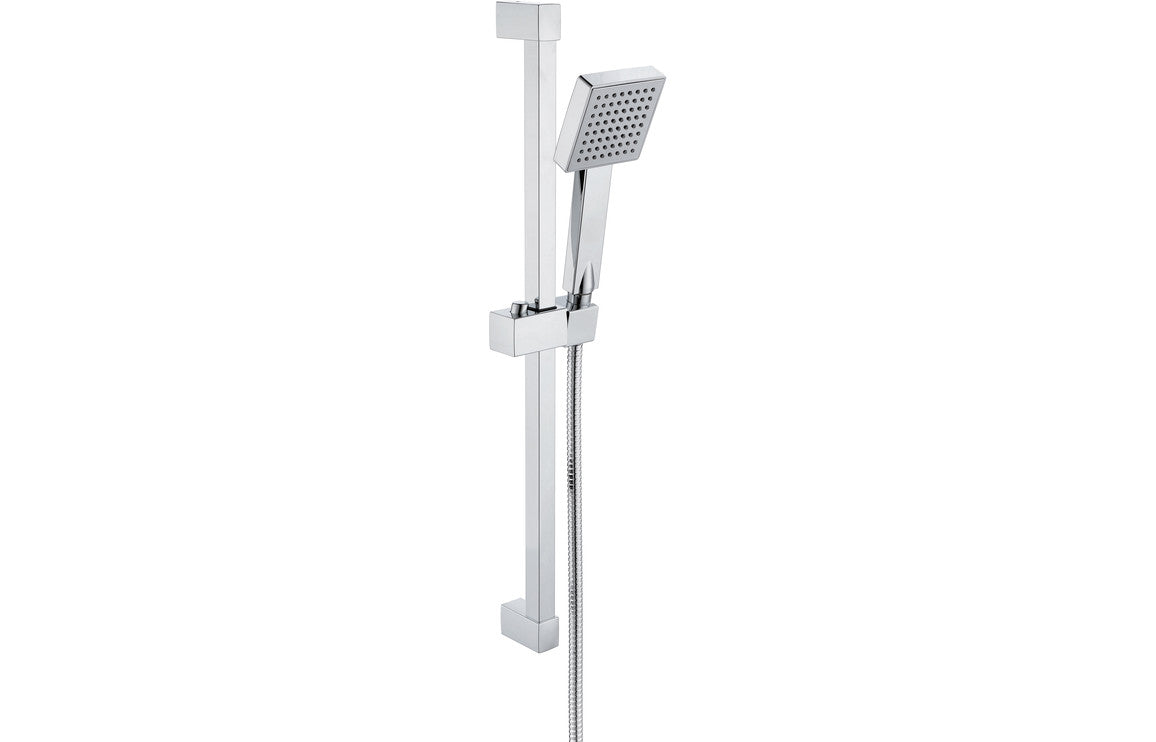 Square Slider Rail Kit & Single Mode Handset-Shower Rail Kits-DICM0630-