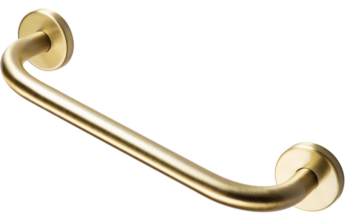Straight 35cm Grab Rail - Brushed Brass-Enclosure Accessories-DIAC0190-