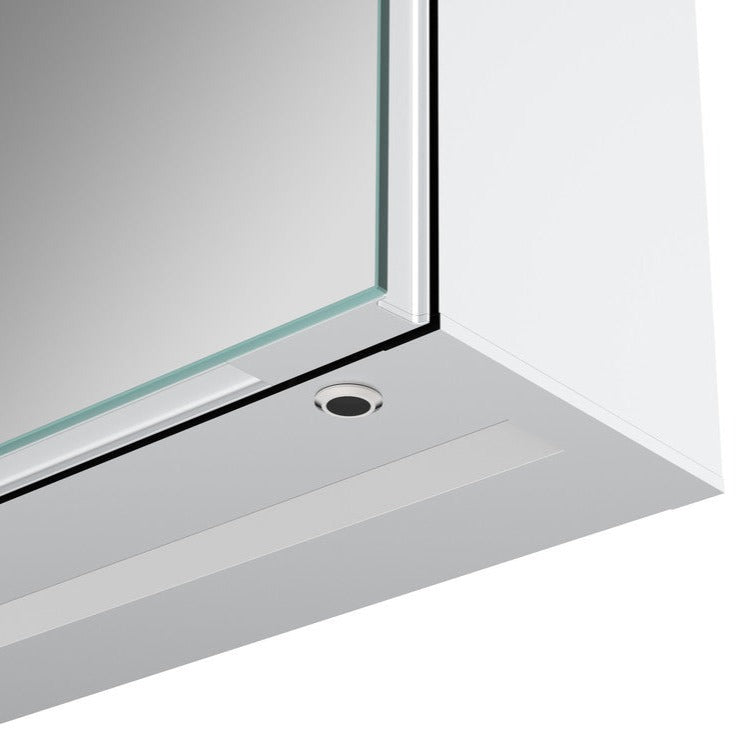 Suki 500mm 1 Door Front-Lit LED Mirror Cabinet-Mirrors-DIMS0118-