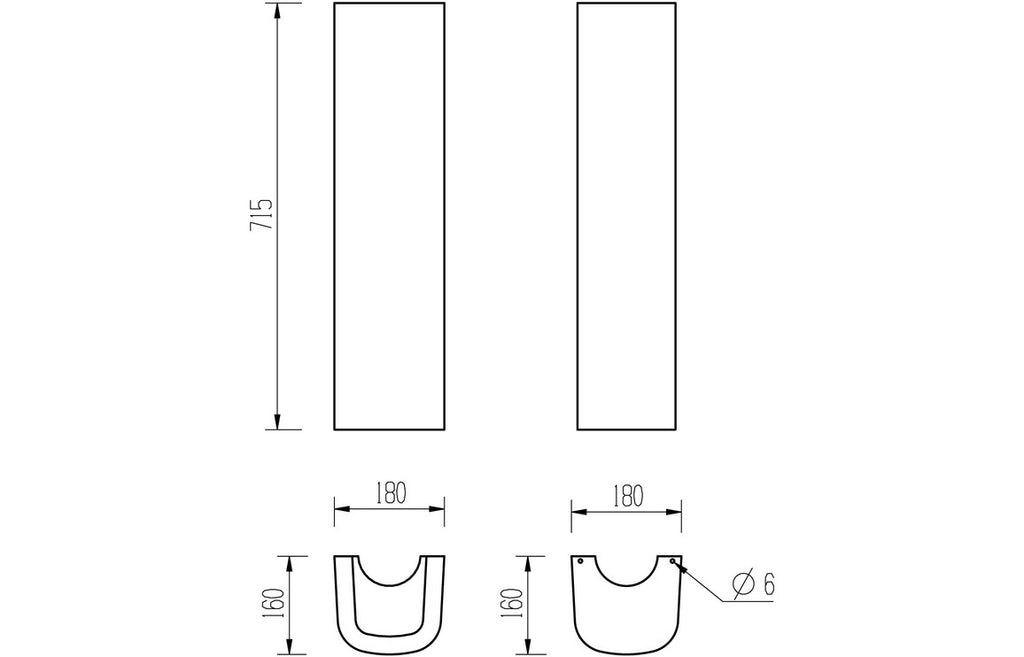 Tammy 450x400mm 1TH Basin & Full Pedestal-Basins-DIPBP1158-