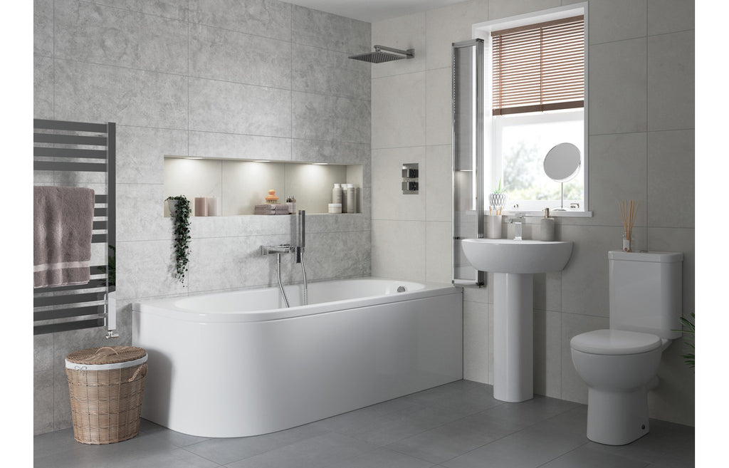 Tammy 450x400mm 1TH Cloakroom Basin & Bottle Trap-Basins-DIBP1162-