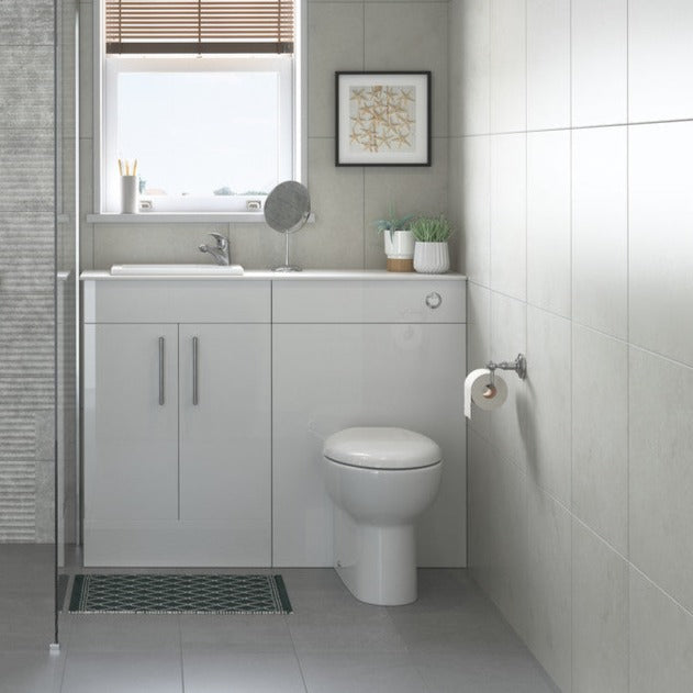 Tammy Close Coupled Open Back WC & Soft Close Seat-Toilets-DIPTP0216-