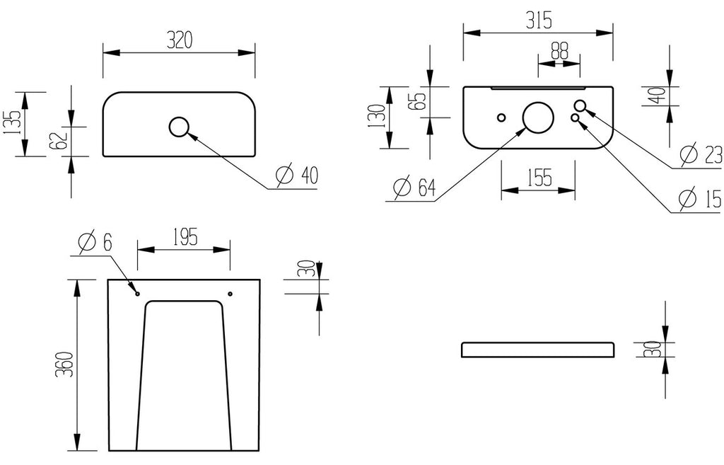Tammy Close Coupled Open Back WC & Soft Close Seat-Toilets-DIPTP0216-