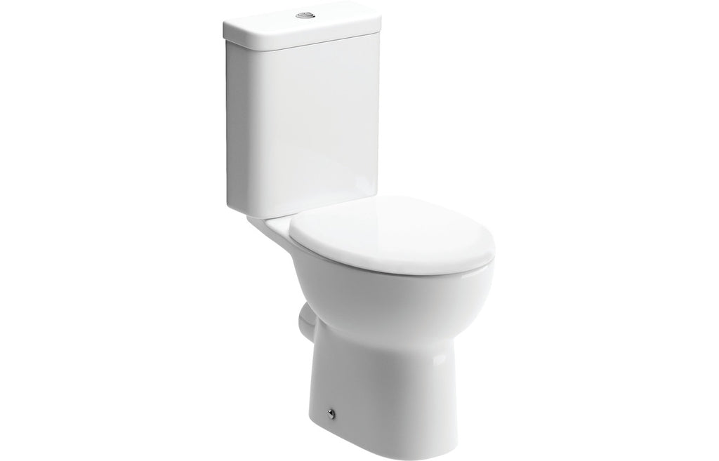 Tammy Close Coupled Open Back WC & Soft Close Seat-Toilets-DIPTP0216-