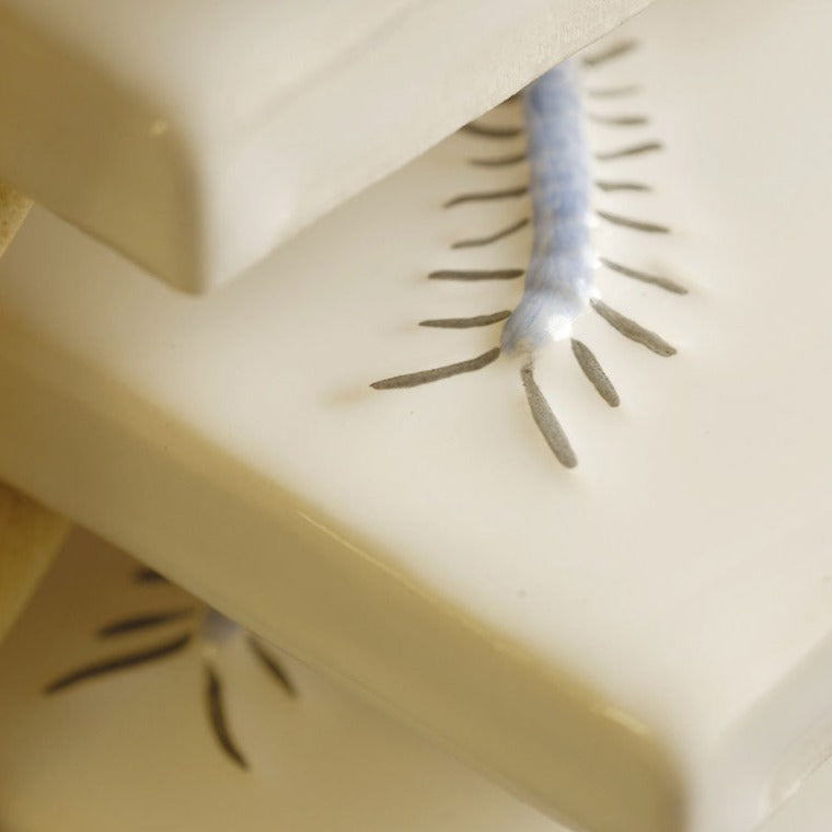 The Winchester Tile Collection Classic Bugs on Off White-