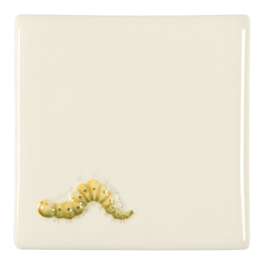 The Winchester Tile Collection Classic Bugs on Off White-Caterpillar On Off White-IM-0011848