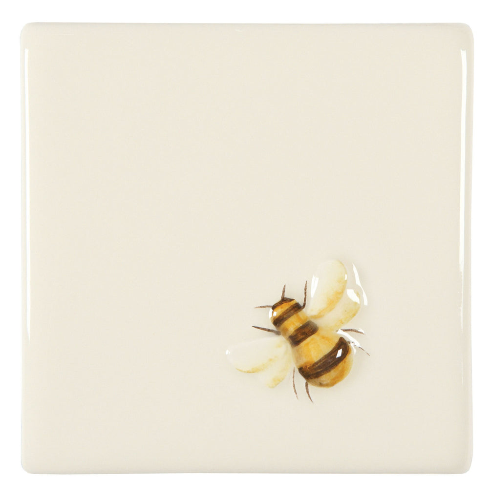 The Winchester Tile Collection Classic Bugs on Off White-Napoleon Bee On Off White-IM-0005657