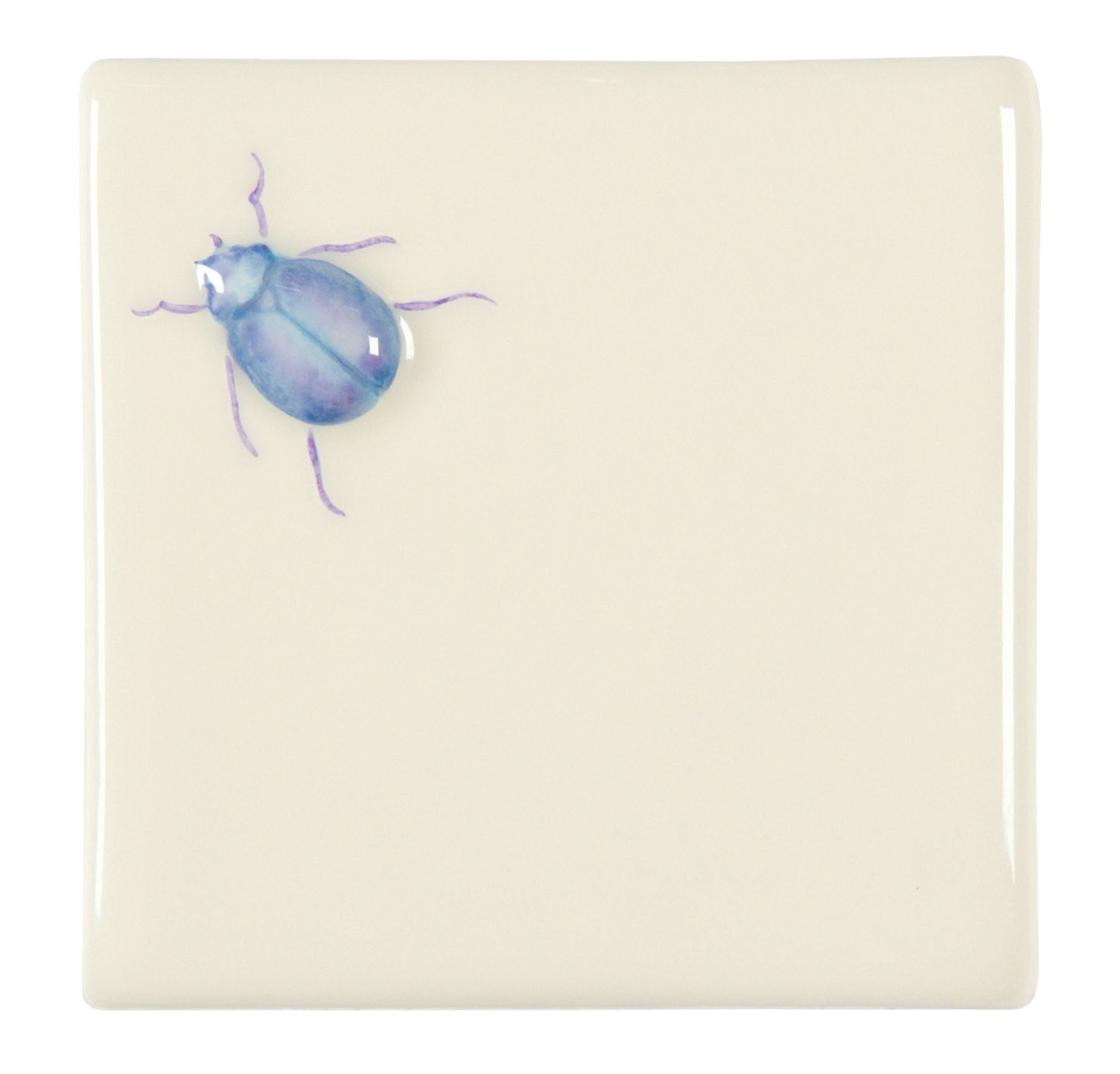 The Winchester Tile Collection Classic Bugs on Off White-Stag Beetle On Off White-IM-0016857