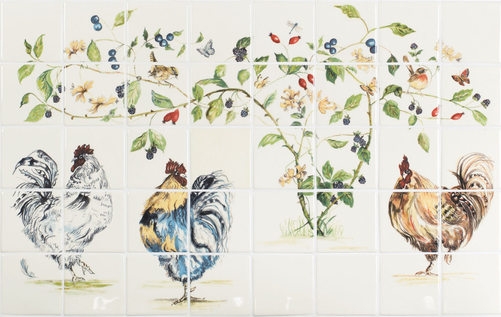The Winchester Tile Collection Classic Chicken Coop-Chicken Coop 40 Tile Panel (98.4x61.5cm)-IM-0007389