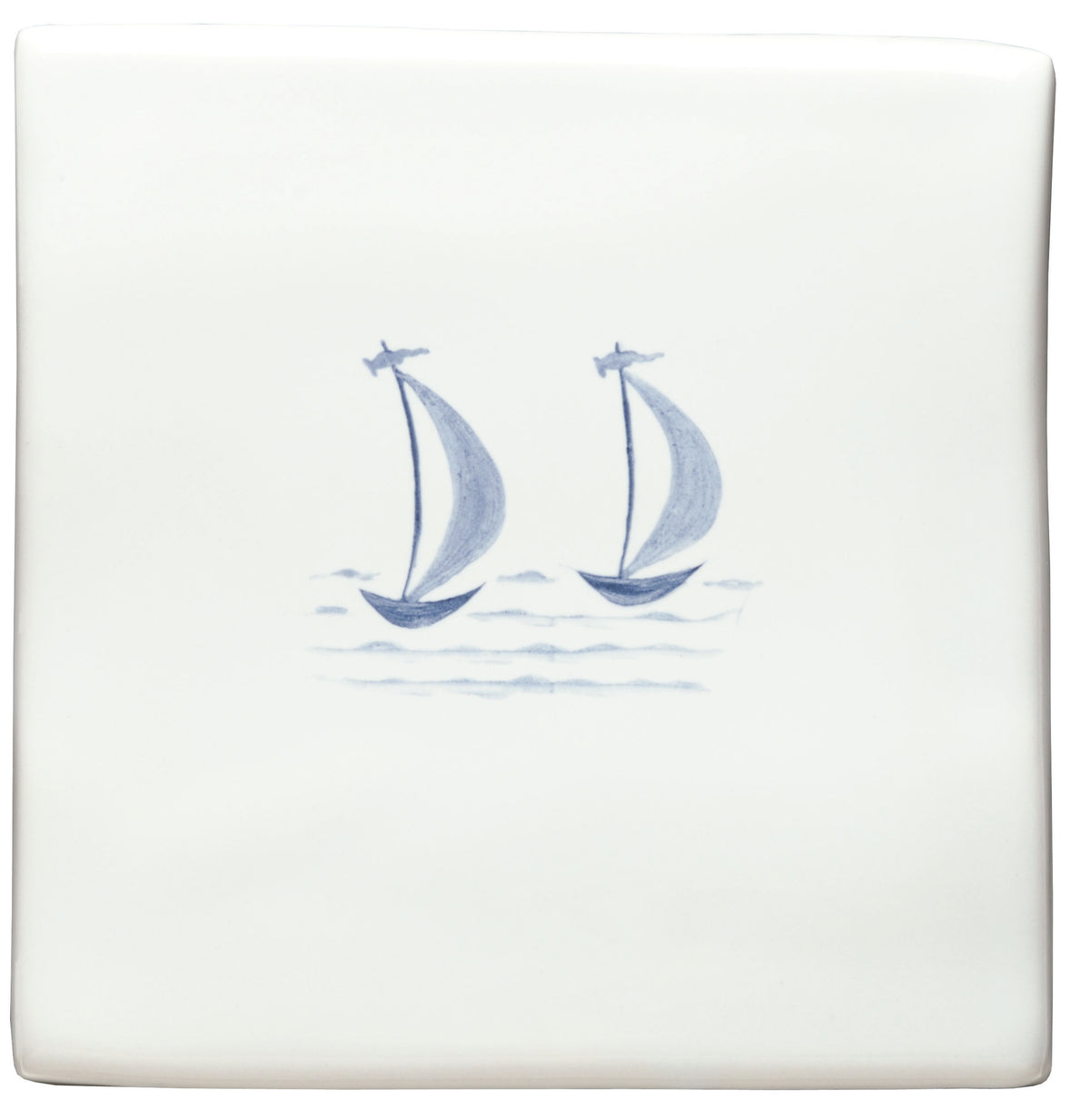 The Winchester Tile Collection Classic English Delft Hand Painted Boats-Mary & Gail of St Ives Delft Boats-IM-0019569