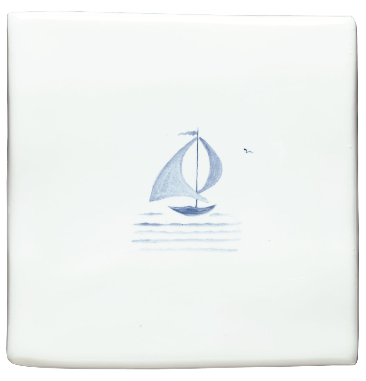 The Winchester Tile Collection Classic English Delft Hand Painted Boats-Thomas Basset of Rye Delft Boat-IM-0016044