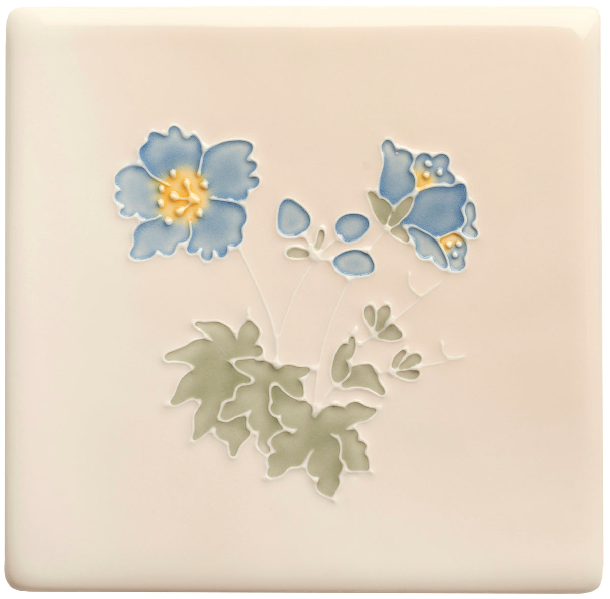 The Winchester Tile Collection Classic Floral Collection-Floral Collection Meadow Cranesbill Tubelined-IM-0027635