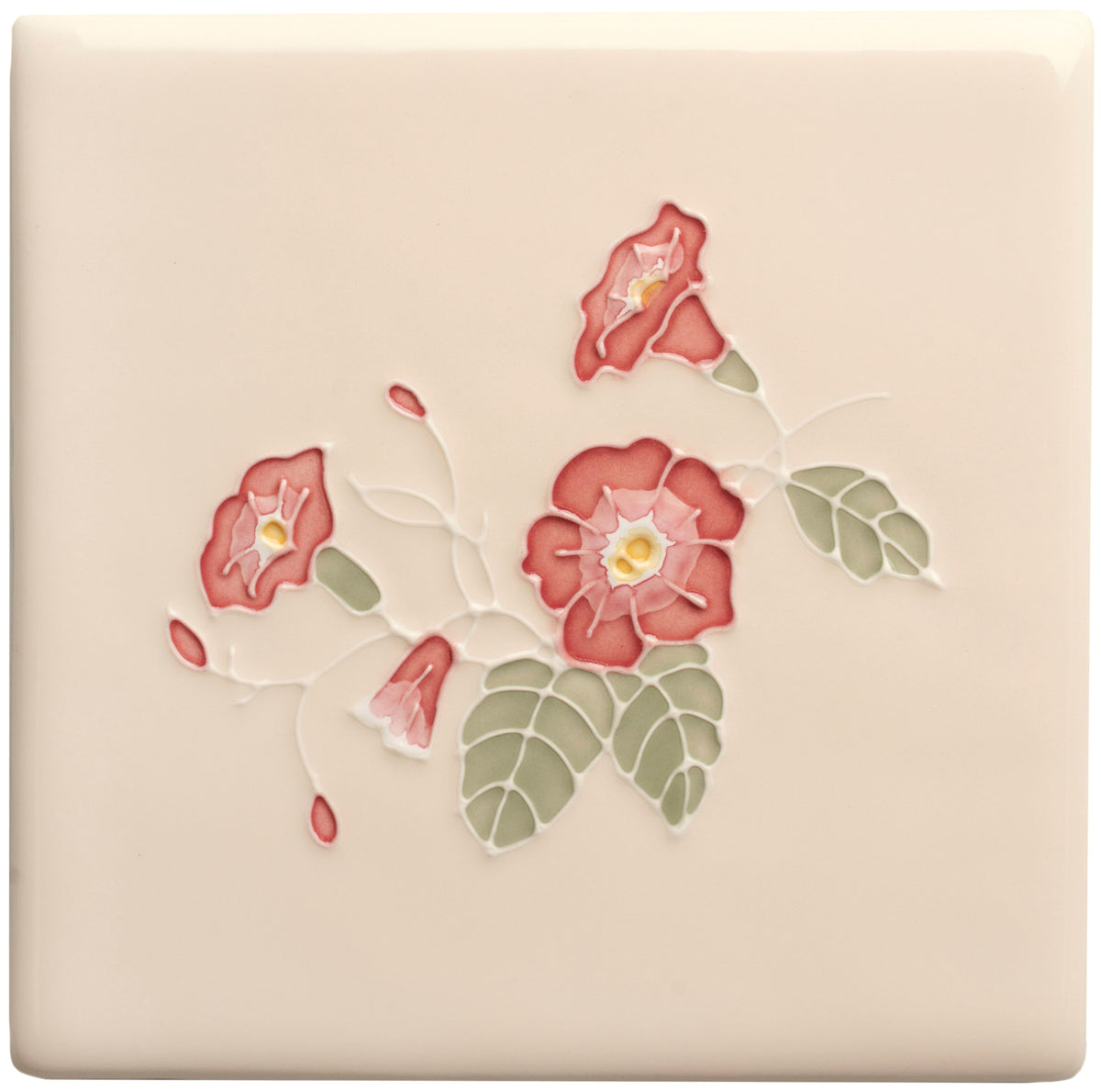 The Winchester Tile Collection Classic Floral Collection-Floral Collection Sea Bindweed Tubelined-IM-0027633