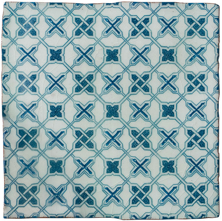 The Winchester Tile Collection Residence Chateaux Ormeaux-Ormeaux Blue on Mint-IM-0011540
