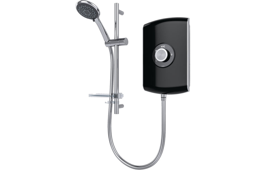 Triton Amore Electric Shower - Black Gloss-Electric Showers-CAPSH0842-8.5kW-