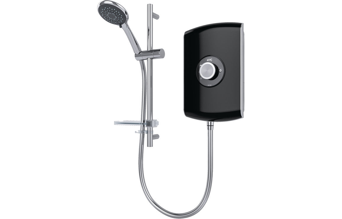 Triton Amore Electric Shower - Black Gloss-Electric Showers-CAPSH0842-8.5kW-