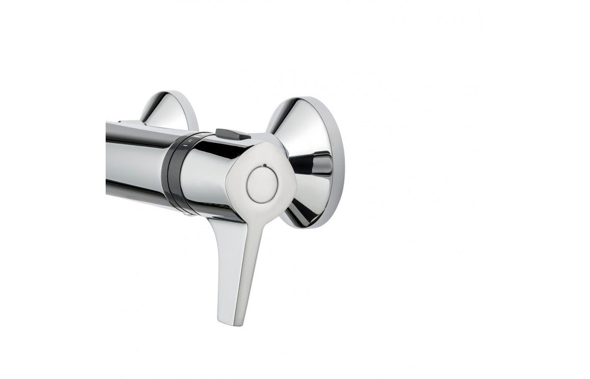 Triton Exe Lever Bar Mixer Thermo - Chrome-Shower Rail Kits-DICM0074-