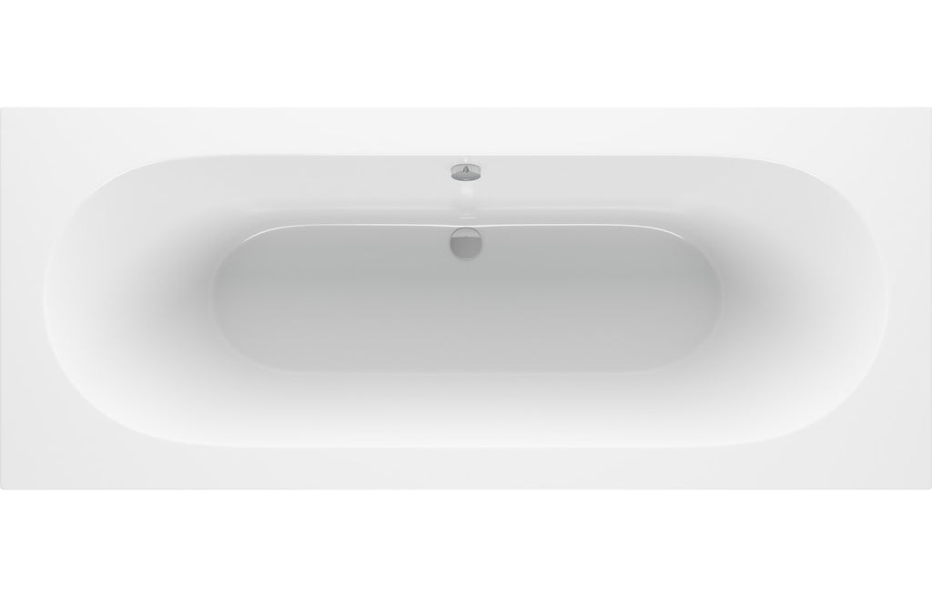 Trojan Cascade Round Double Ended Reinforced Bath 1700x750mm-Baths-CAPAB0582T-