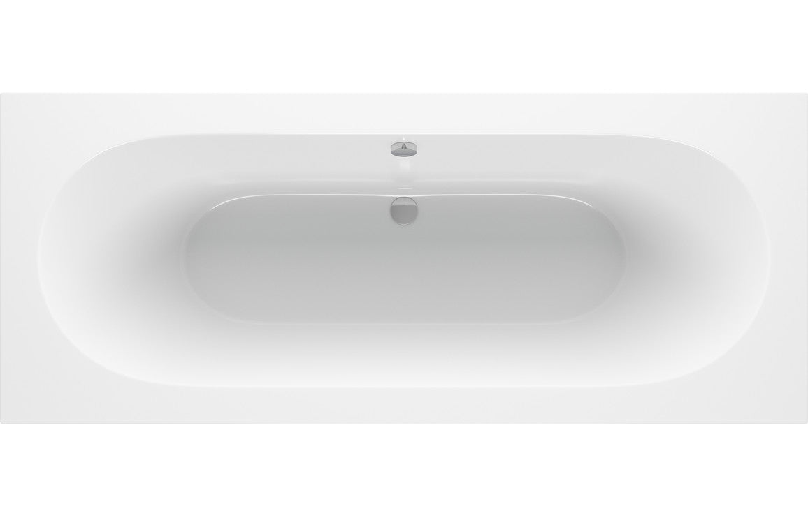 Trojan Cascade Round Double Ended Reinforced Bath 1700x750mm-Baths-CAPAB0582T-