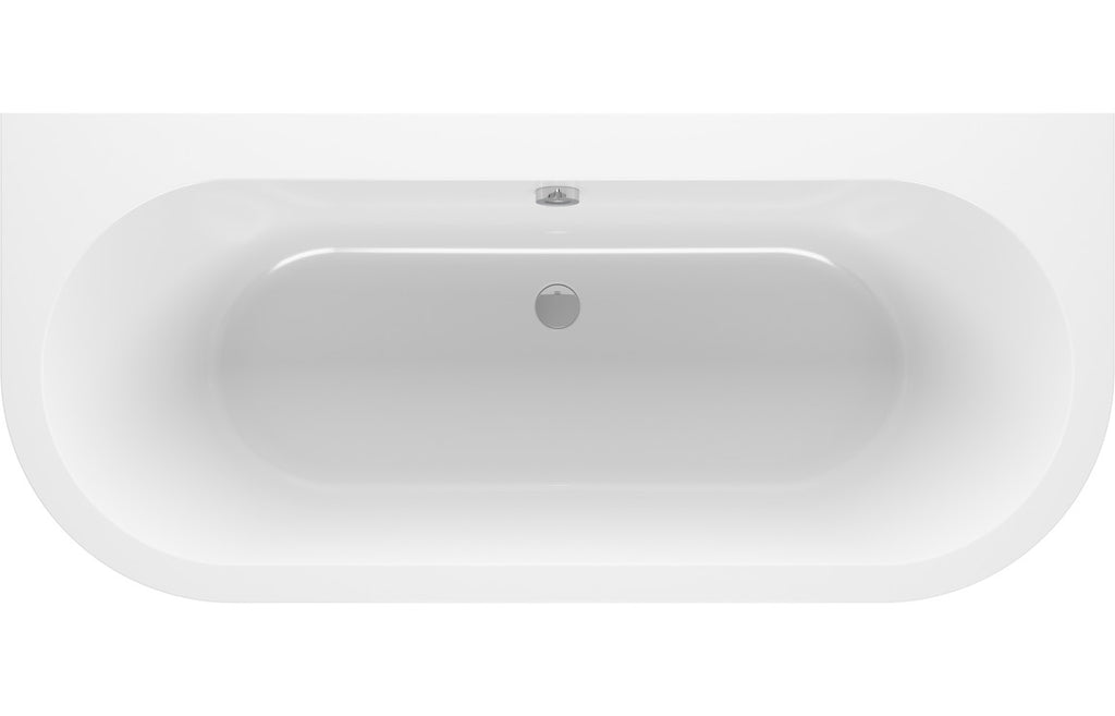 Trojan Curve D Shape REINFORCED Bath 1700x800mm-Baths-CAPAB0545T-