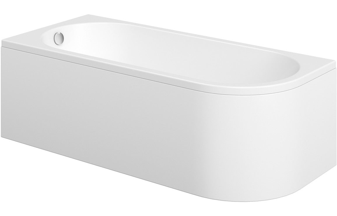 Trojan J Shape Bath 1500x750mm-Baths-CAPAB0492-Left Hand-