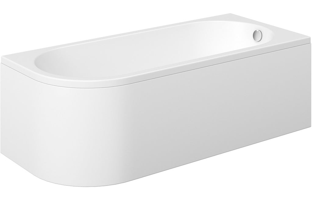 Trojan J Shape Bath 1500x750mm-Baths-CAPAB0492-Right Hand-