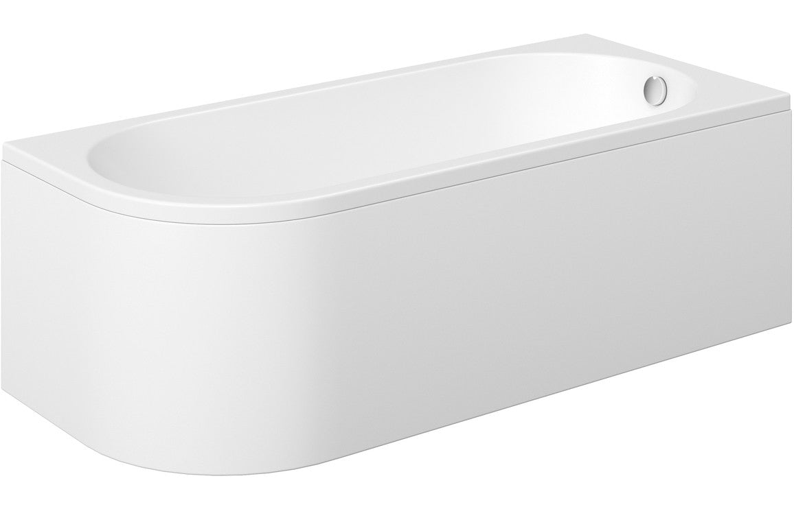 Trojan J Shape Bath 1700x725mm-Baths-CAPAB0482-Right Hand-