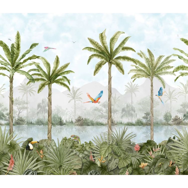 Original Style Living Tropical Oasis Panel A 100x250cm