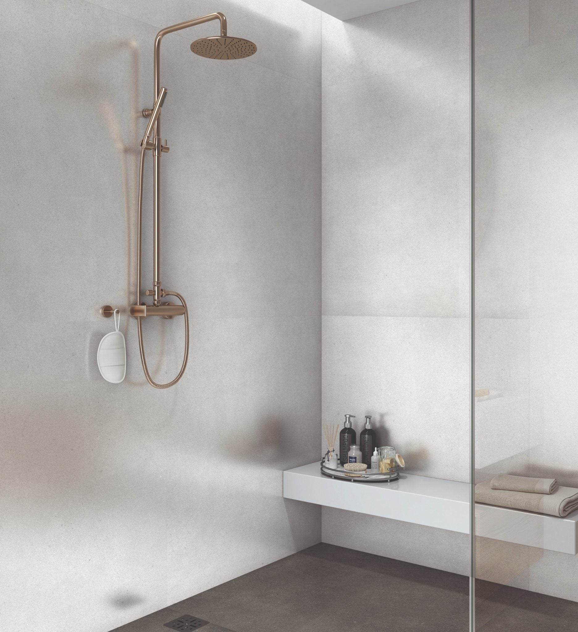 Uptown Light Grey Porcelain Floor Tile 100x100cm