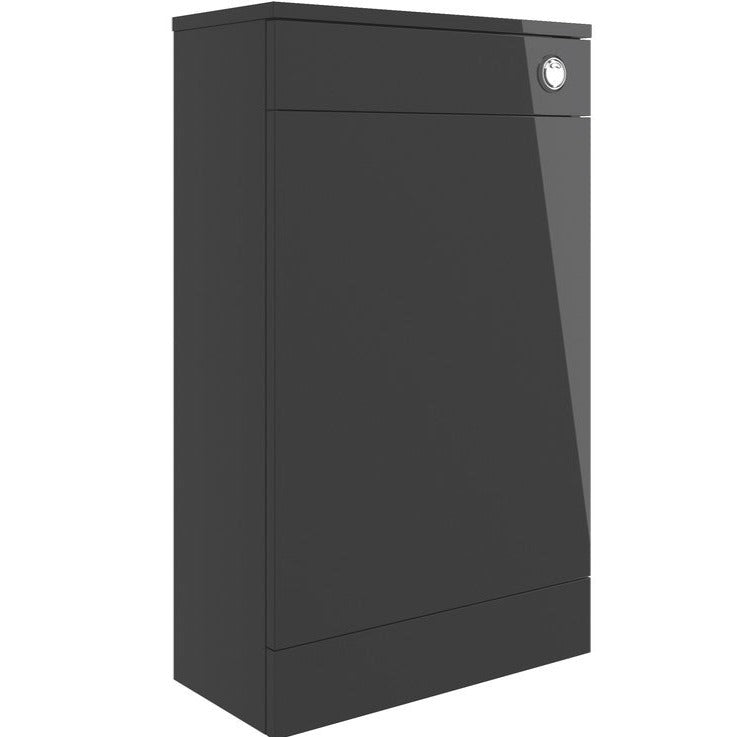 Vista Floor Standing WC Unit 500mm Anthracite-Bathroom Furniture-DIFTT2112-