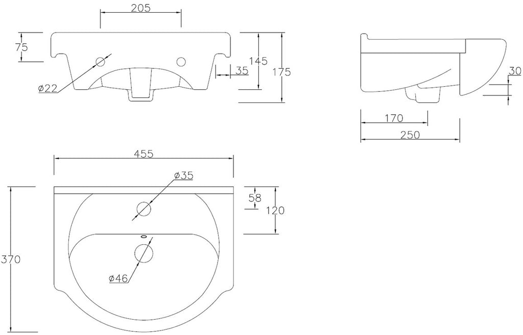 Vista Vanity Unit & Toilet Pack 450mm White Gloss-Toilets-DIFTP2558-