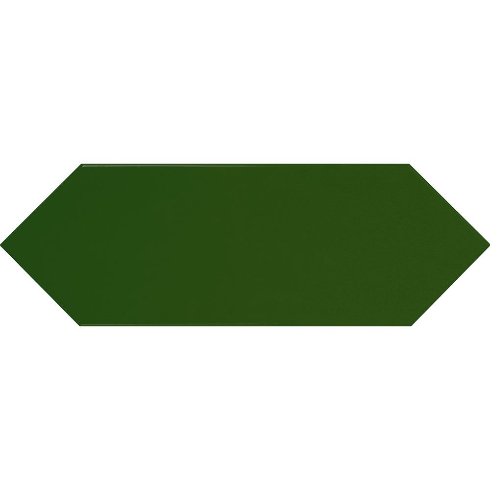 Cast Bottle Green Glazed Ceramic Wall Tile 10x30cm-Verona-P12262