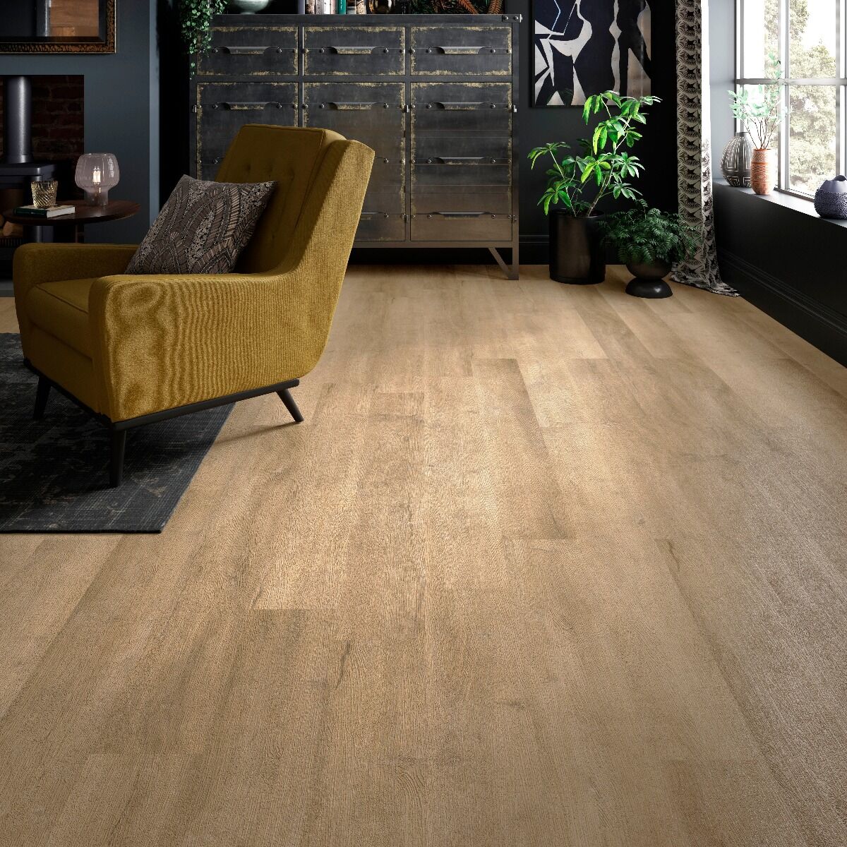 ClickLux Click-Fit Luxury Vinyl Tiles Light Oak 18x122cm-Verona-L10005