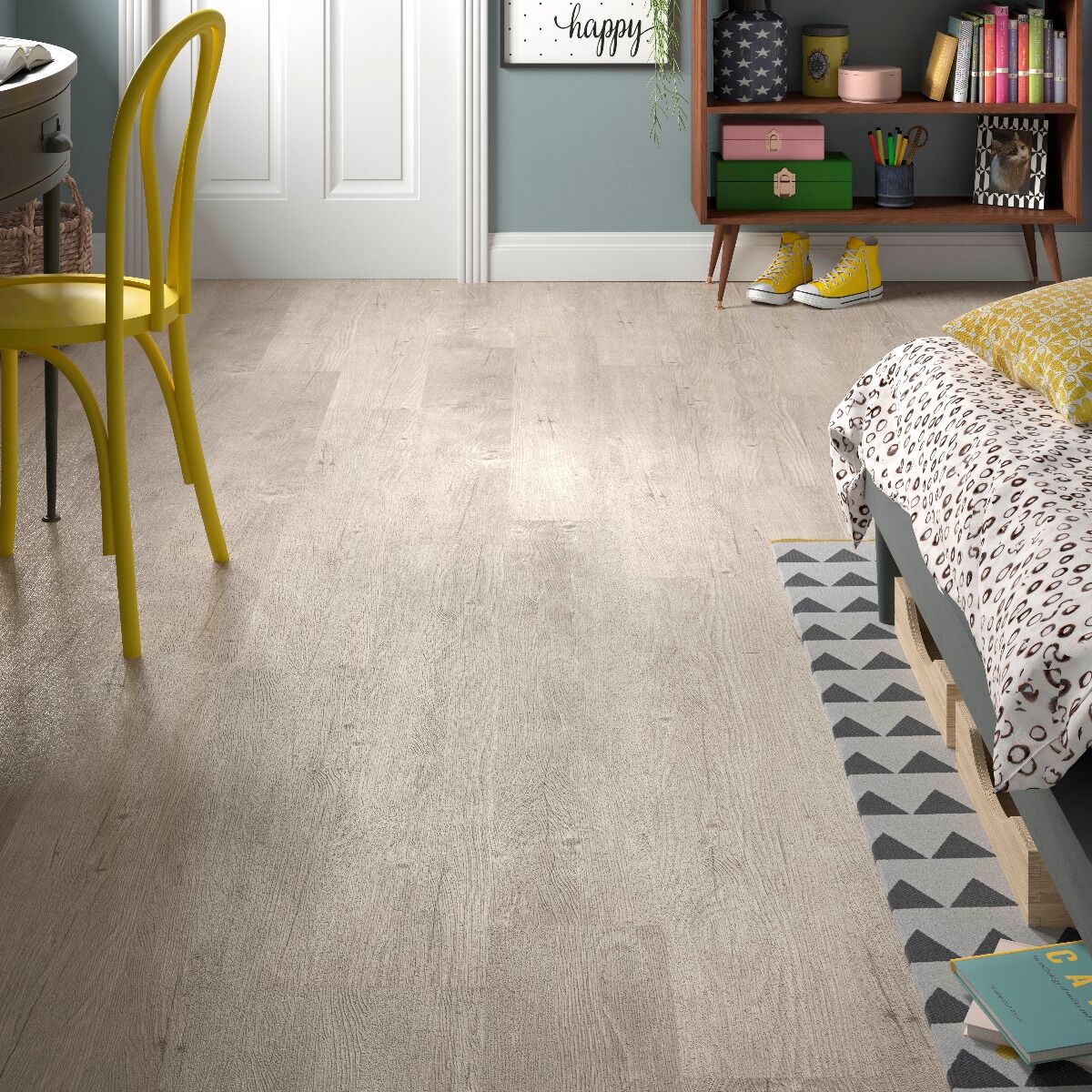 ClickLux Click-Fit Luxury Vinyl Tiles Silver Birch 18x122cm-Verona-L10007