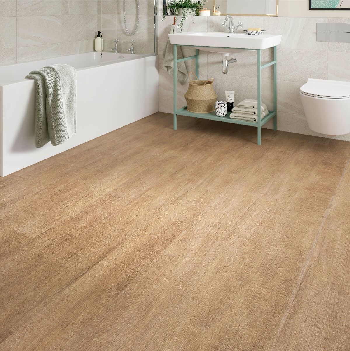 ClickLux Click-Fit Luxury Vinyl Tiles Warm Maple 18x122cm-Verona-L10008