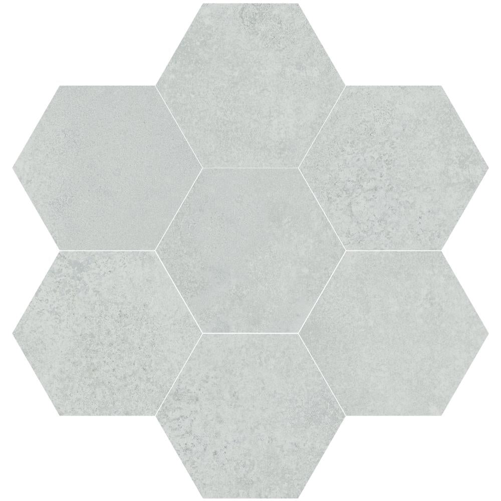 Dune Magnet Hexagon Argent Wall & Floor Tile 15x17cm