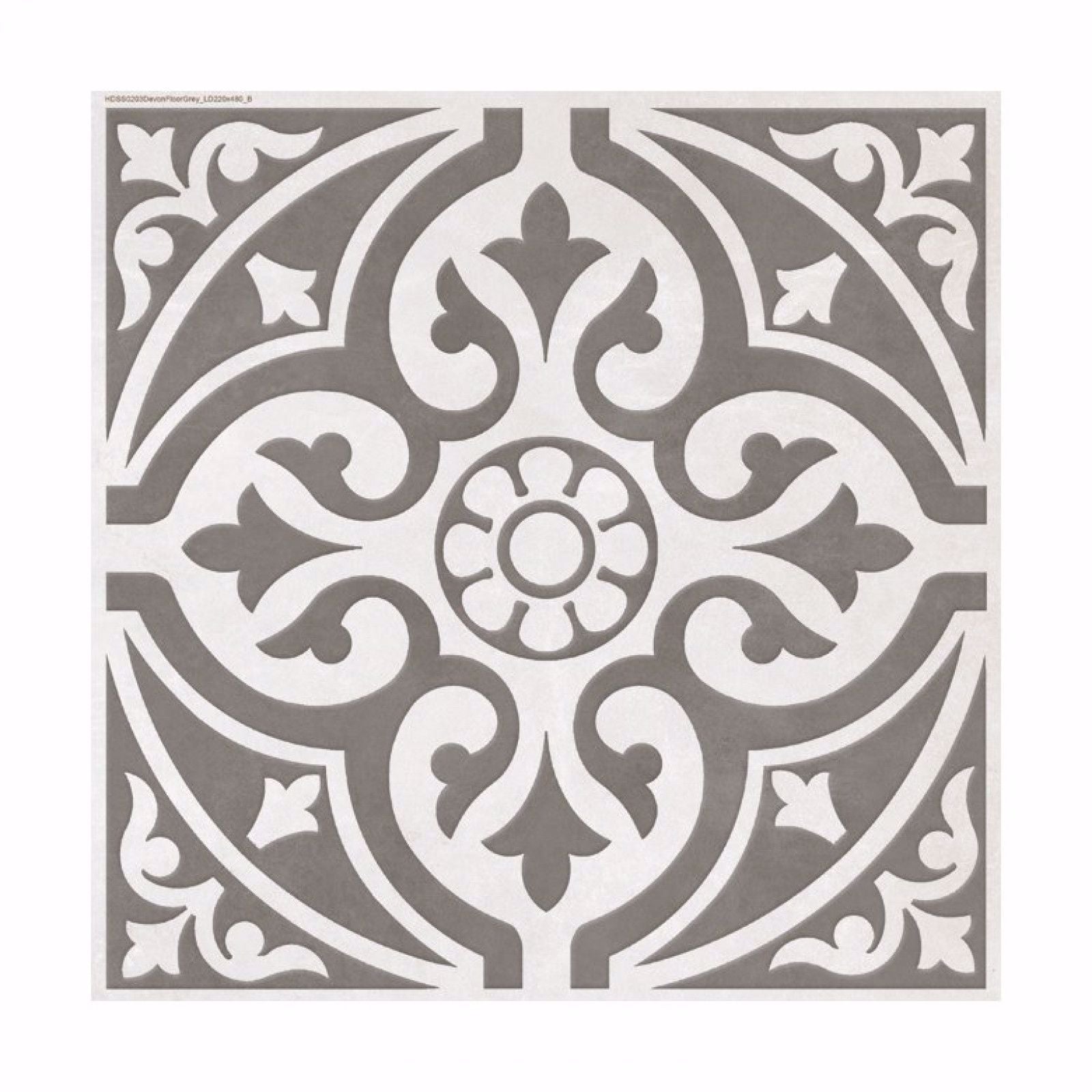 Victoria Grey Satin Floor Tile 33cmx33cm