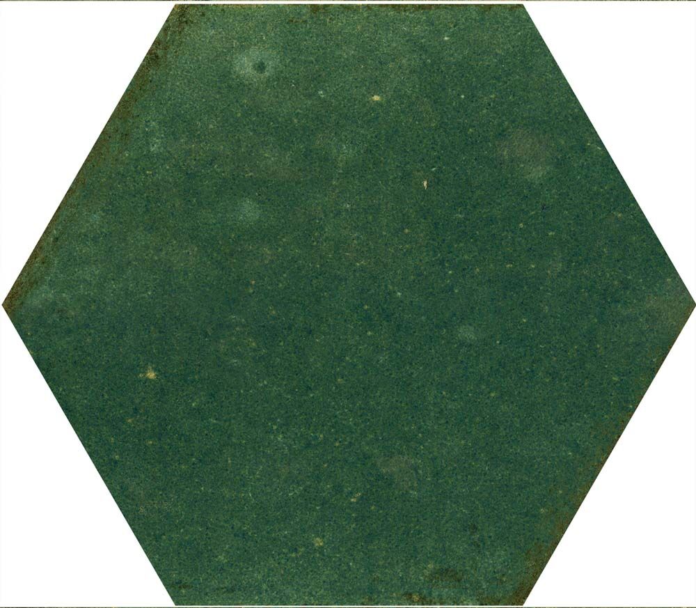 Hope Green Hexagon Gloss Ceramic Wall Tiles 15x17.3cm-Verona-P12069