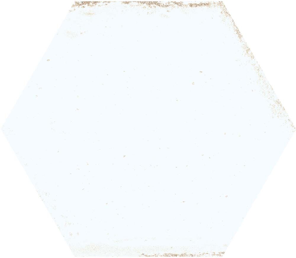 Hope White Hexagon Gloss Ceramic Wall Tiles 15x17.3cm-Verona-P12066