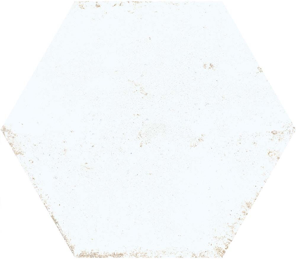 Hope White Hexagon Gloss Ceramic Wall Tiles 15x17.3cm-Verona-P12066