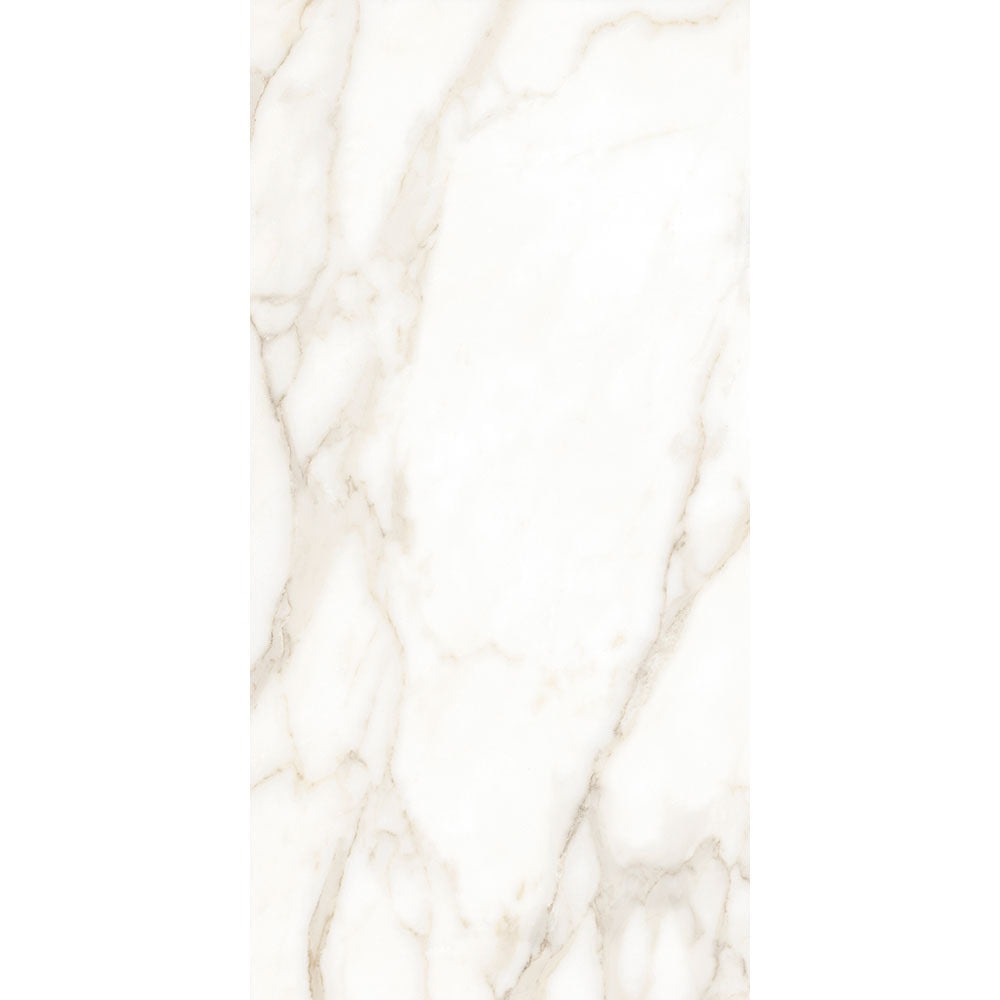 Tholos Gold Marble Effect Polished Porcelain Tile 60x120cm-Verona-P11608