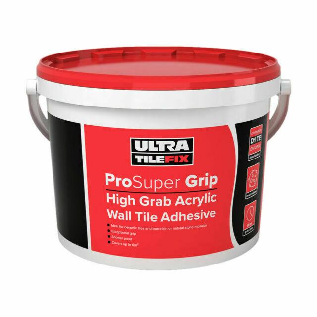 Ultra Tile High Grip Ready Mixed Acrylic Wall Tile Adhesive 15kg